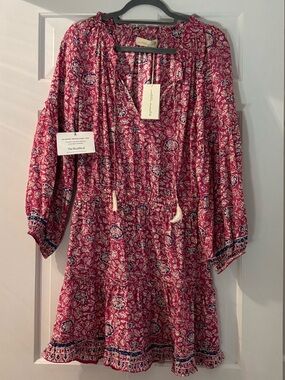 Natalie Martin Pink Floral Boho Dress